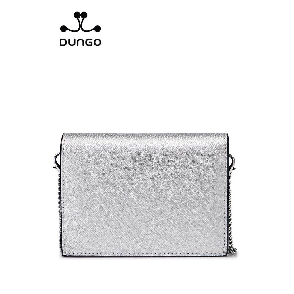 Ví Tiền Ngắn NUCELLE Có Dây Đeo Màu Cam/ Xám NU070692