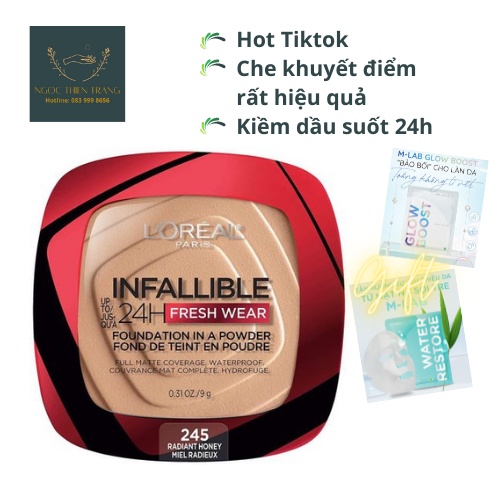 Loreal phấn phủ Foundation 24h Fresh Wear Infallible