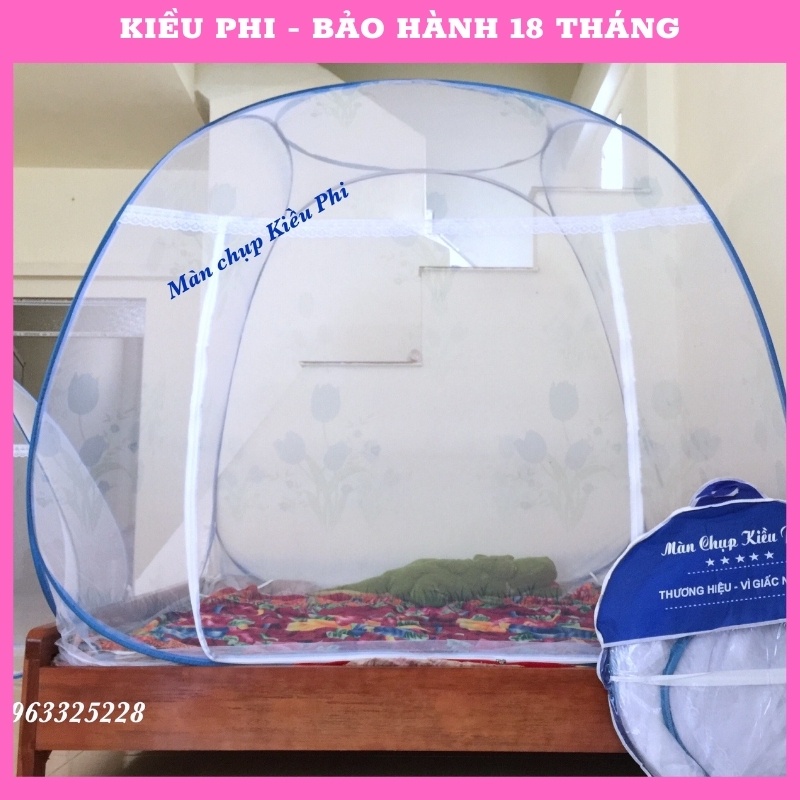 Màn chụp tự bung thông minh ❤️Kiều Phi  ❤️ mùng chụp đỉnh rộng 1m2 1m6 1m8 2m2 gâp gọn