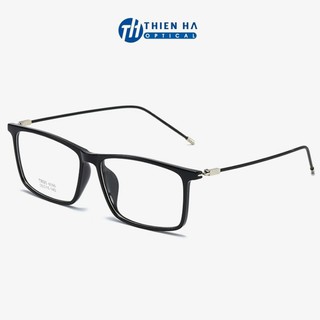 Gọng kính cận vuông Thiên Hà Optical unisex chất liệu nhựa nhẹ dáng vuông càng mảnh nhiều màu phù hợp cả nam nữ TH8095