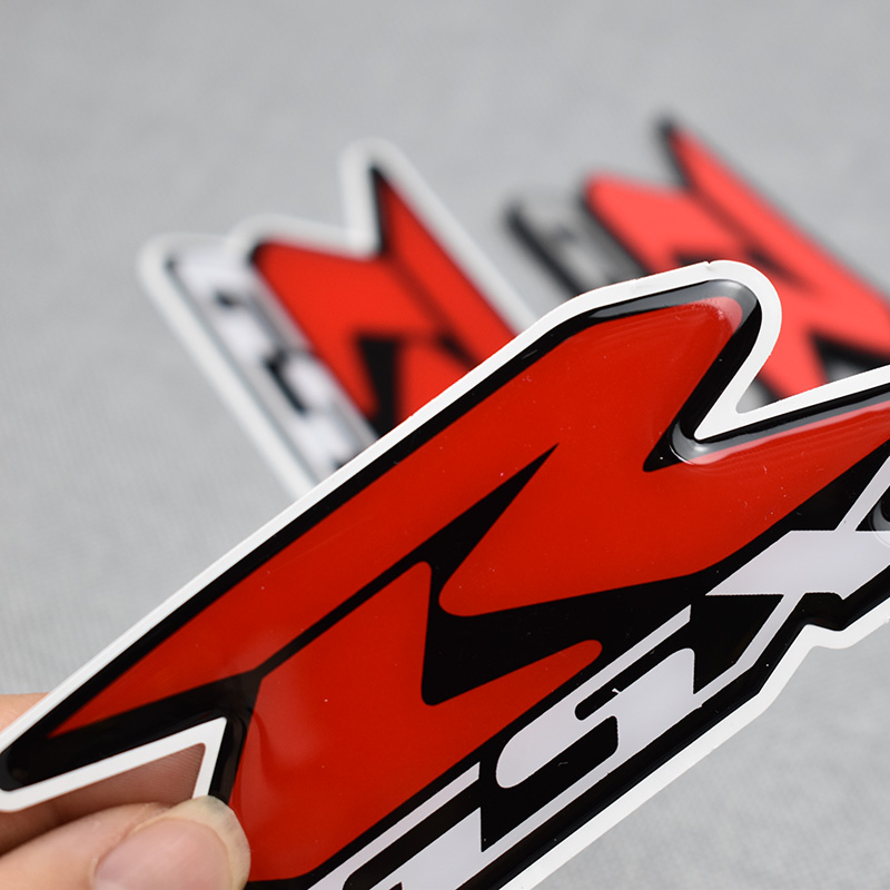 Miếng dán Logo 3D bằng nhựa mềm chống thấm nước trang trí bình xăng xe Suzuki GSX1250 750 R600