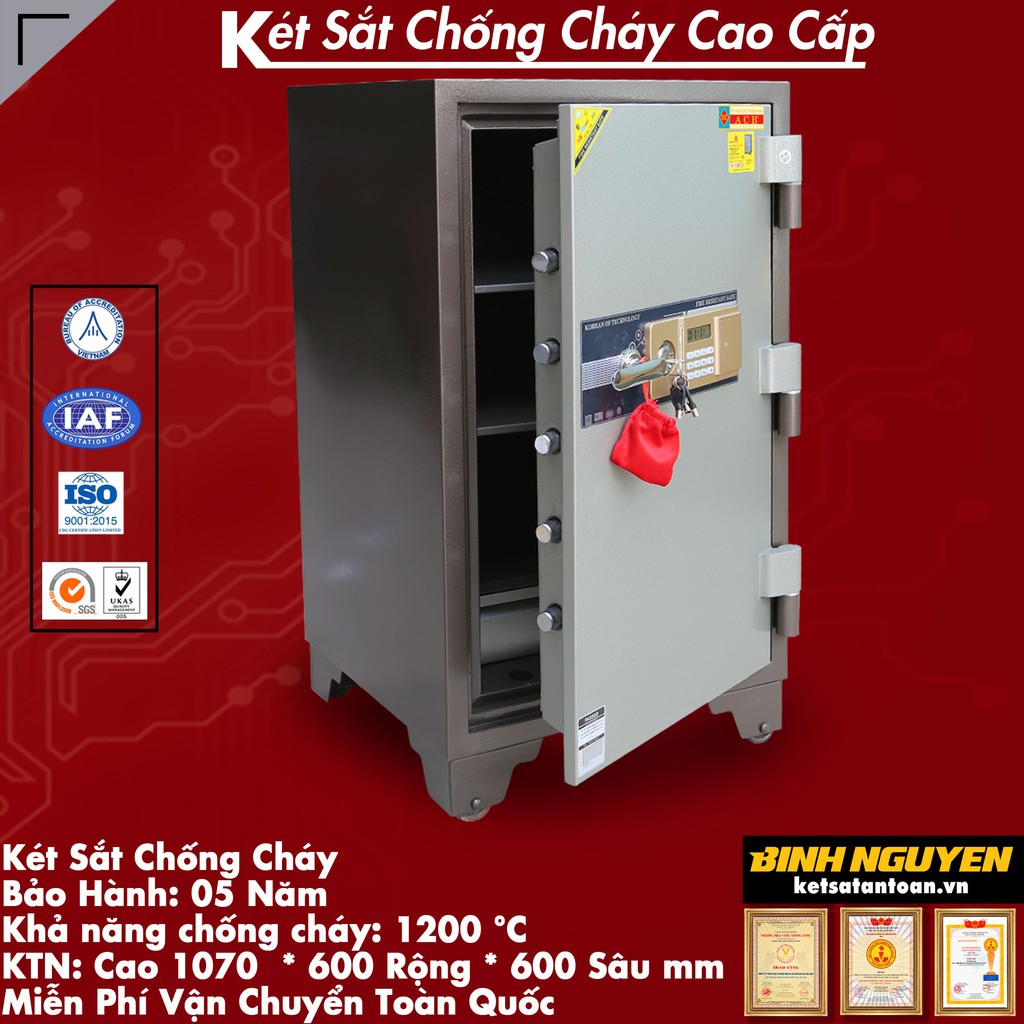 KÉT SẮT NGÂN HÀNG ACB KCC210 ĐIỆN TỬ CHỐNG CHÁY CÓ BÁO ĐỘNG