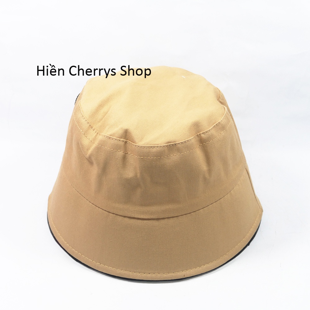Nón Bucket vành cụp- Nón tai bèo thêu CBA EOS chất cotton cao cấp phù hợp cho cả nam và nữ