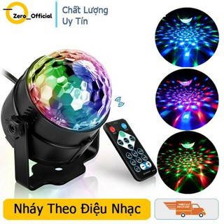 Đèn led 7 màu xoay vũ trường cảm ứng nhạc