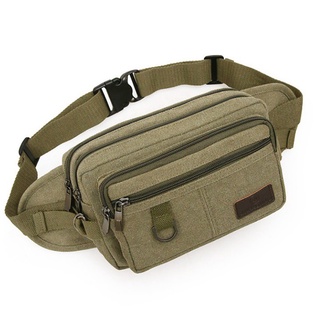 Túi đeo bụng nam, nữ chất liệu vải dày bền chống trầy xước, có nhiều ngăn tiện dụng - TUI-