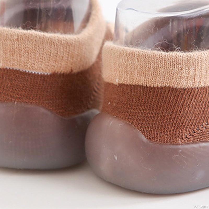 Giày Vớ Cao Su Đế Mềm Chống Trượt Thoáng Khí In Họa Tiết Hoạt Hình Cho Bé Tập Đi Walkers