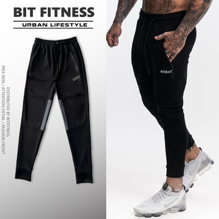 Quần Tập Gym Nam – Quần Jogger Gym ECHT vải poly 2 da cao cấp, logo phản quang - BiT Fitness chuyên đồ tập JG.EC.PQ