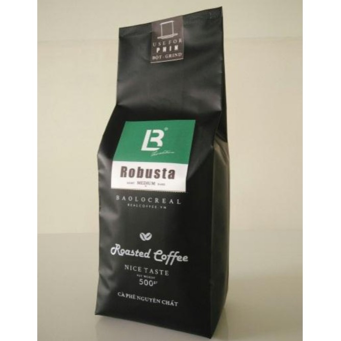 Bao Loc Real Cà phê Robusta (Hạt) 100% Robusta Coffee