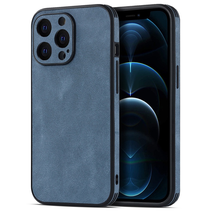 Ốp Điện Thoại Da Chống Sốc Phong Cách Vintage Cho iPhone 14 13 12 Pro Max 11 14 Pro