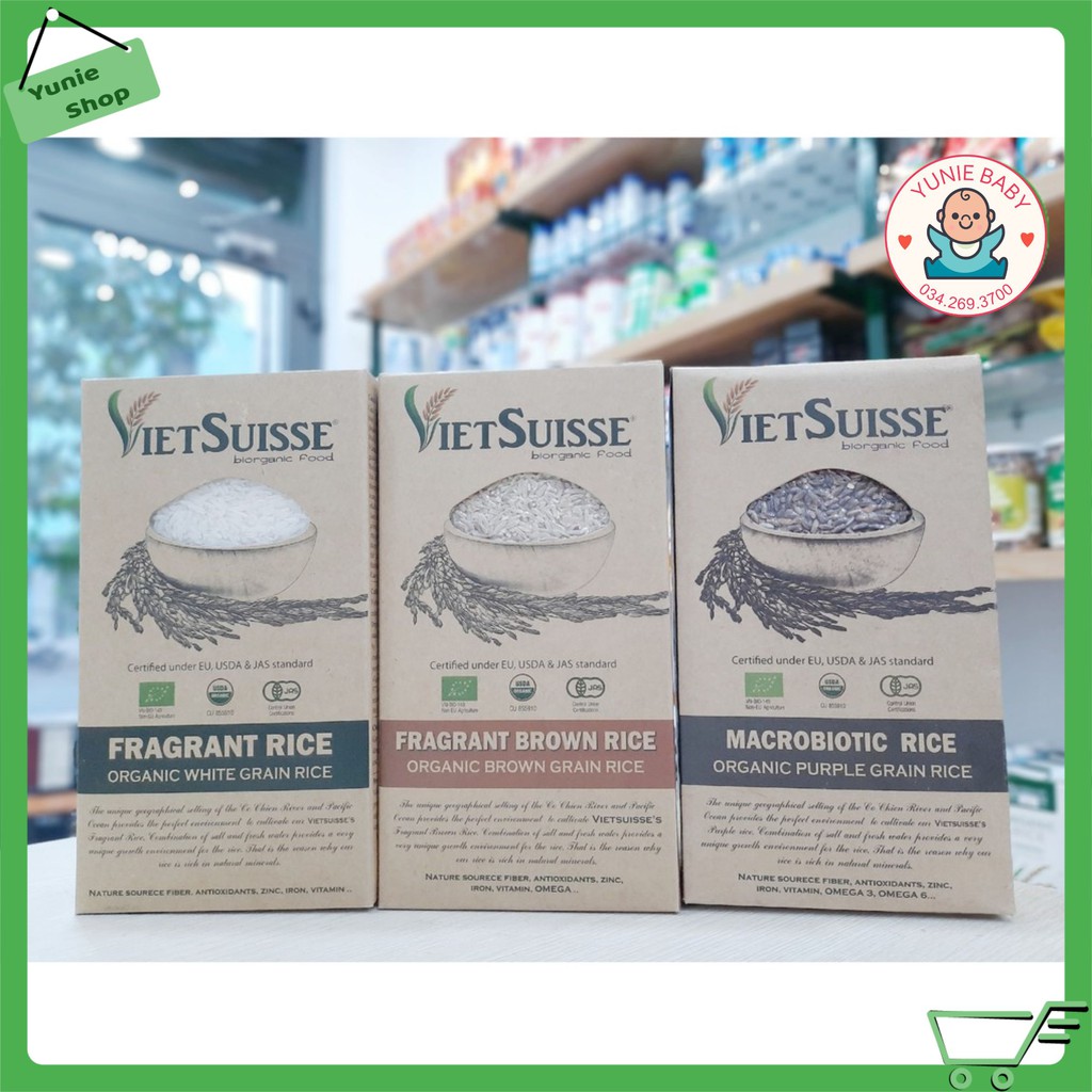 Gạo hữu cơ Vietsuisse 1kg