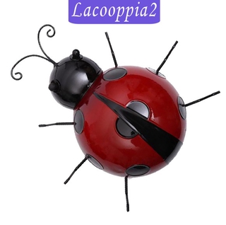 Red Metal 3D Ladybird Wall Hanging Sculpture Collectable Home Decor Gift16cm