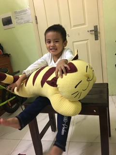 Mèo bông thần tài handmade