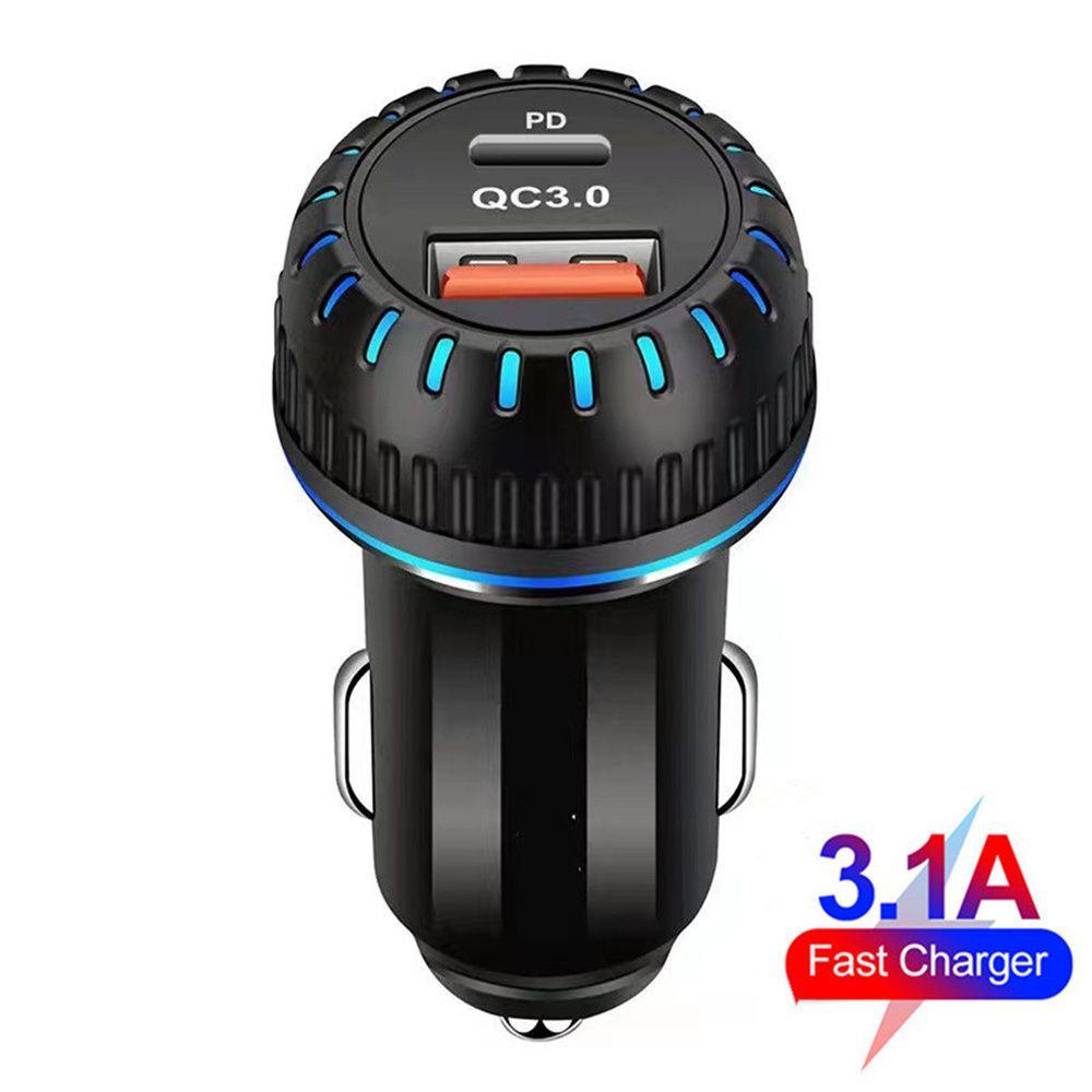 Bộ 2 Ổ Cắm Sạc Nhanh PD USB 3.1A 30W Cho Xe Hơi