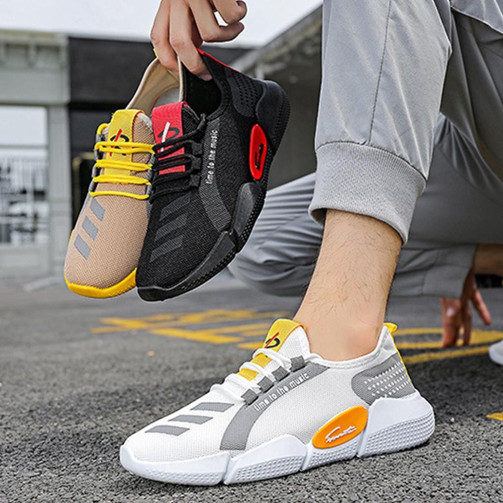 Giày thể thao nam ulzzang cổ cao đế bằng đi học đi chơi mẫu mới cá tính đẹp thoáng khí size 39 đến 43 TKTMS43 | BigBuy360 - bigbuy360.vn