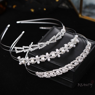 SevenMiss Băng Đô Cài Tóc Đính Đá Ngọc Trai Thanh Lịch Cho Cô Dâu