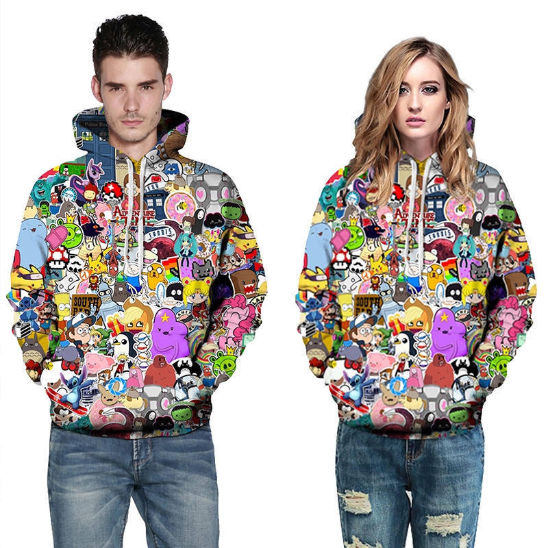Áo Hoodie In Hình Hoạt Hình 3d Sáng Tạo Cho Nam Nữ | BigBuy360 - bigbuy360.vn