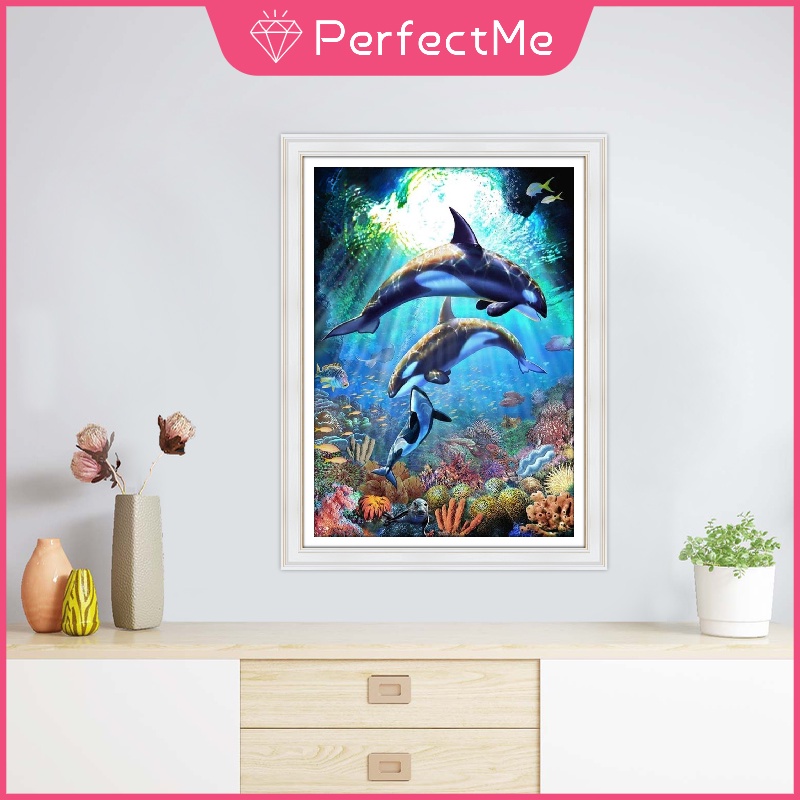 Bộ Tranh Đính Đá 5D Tự Làm 30 x 40Cm Hình Gia Đình Độc Đáo