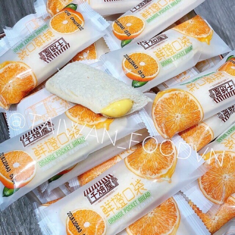 Freeship sg 1kg bánh sữa chua Đài Loan vị cam mới