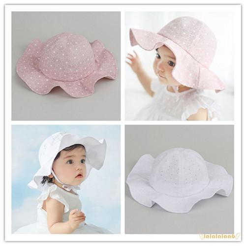 Nón vành bằng cotton họa tiết hoa xinh xắn dành cho bé gái