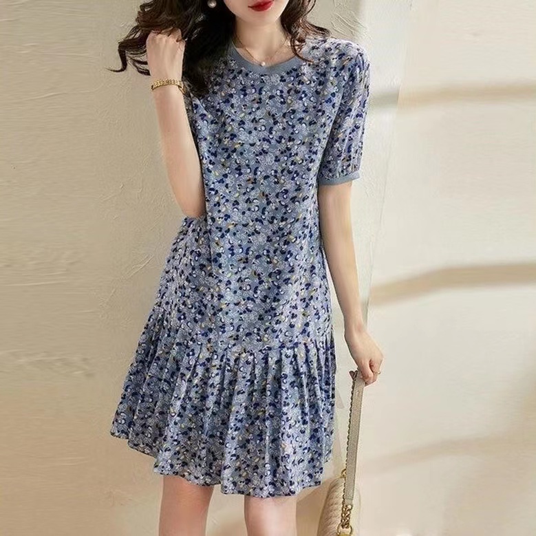 Đầm Perty thời trang mùa hè phong cách retro Hàn Quốc dành cho nữ