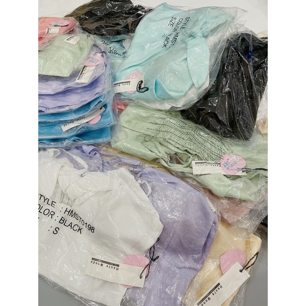 Áo croptop cutout nơ ngực xuất dư xịn