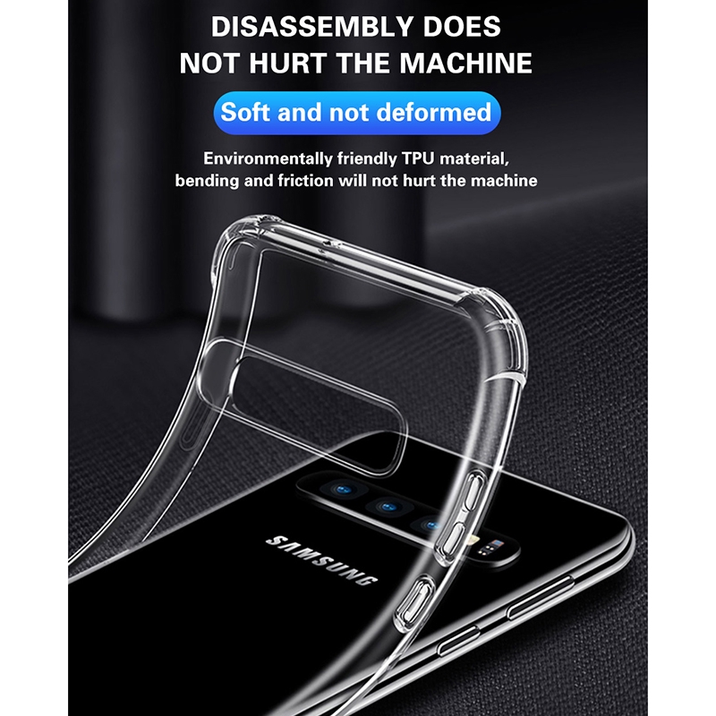 Ốp Điện Thoại Suntaiho Cho Samsung Galaxy S20 S10 S9 S8 Plus A01 11 21 51 A70 A80 Note 10 Pro TPU Trong Suốt Chống Sốc