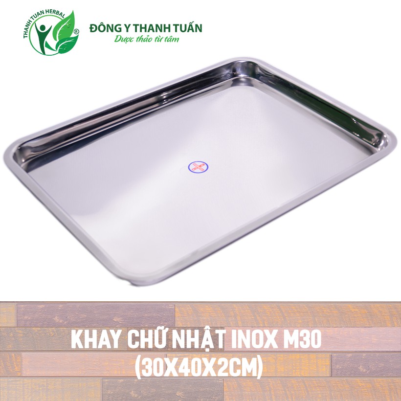 Khay chữ nhật, khay inox y tế Vinh Tấn các kích thước (Khay đúc)