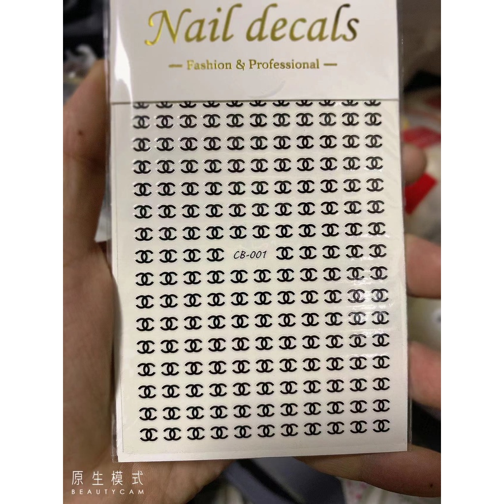 STICKER THƯƠNG HIỆU TRANG TRÍ NAIL CB001