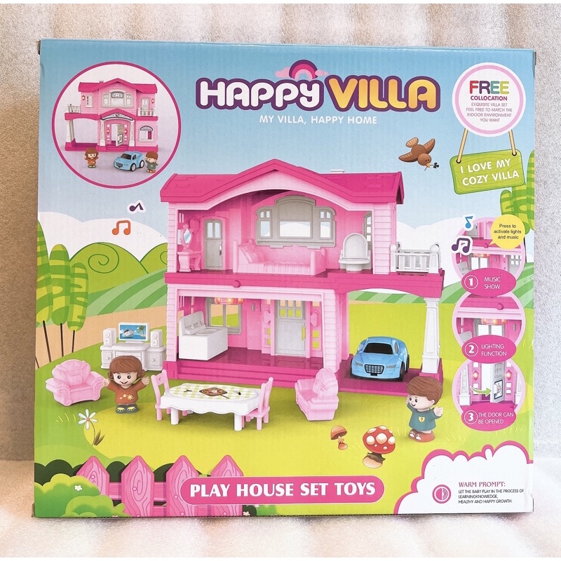 Mô Hình Ngôi Nhà Happy Villa 6645 ( cao 20x dài 23x rộng 5 cm)