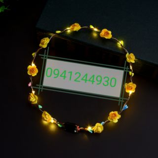 Vòng hoa đội đầu kèm đèn led