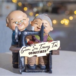 🍀Gốm Sứ Bát Tràng🍀 Tiểu cảnh Tượng ông bà Cốm sứ Bát Tràng