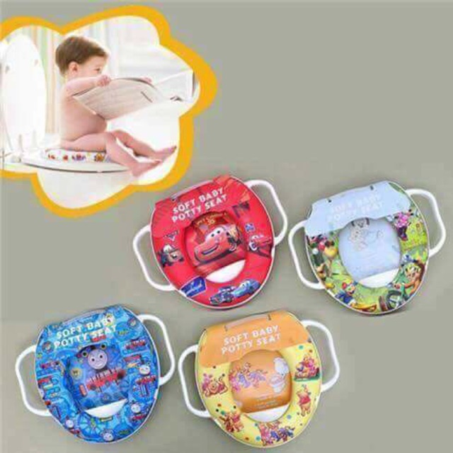Bệ thu nhỏ bần cầu có tay vịn cho bé