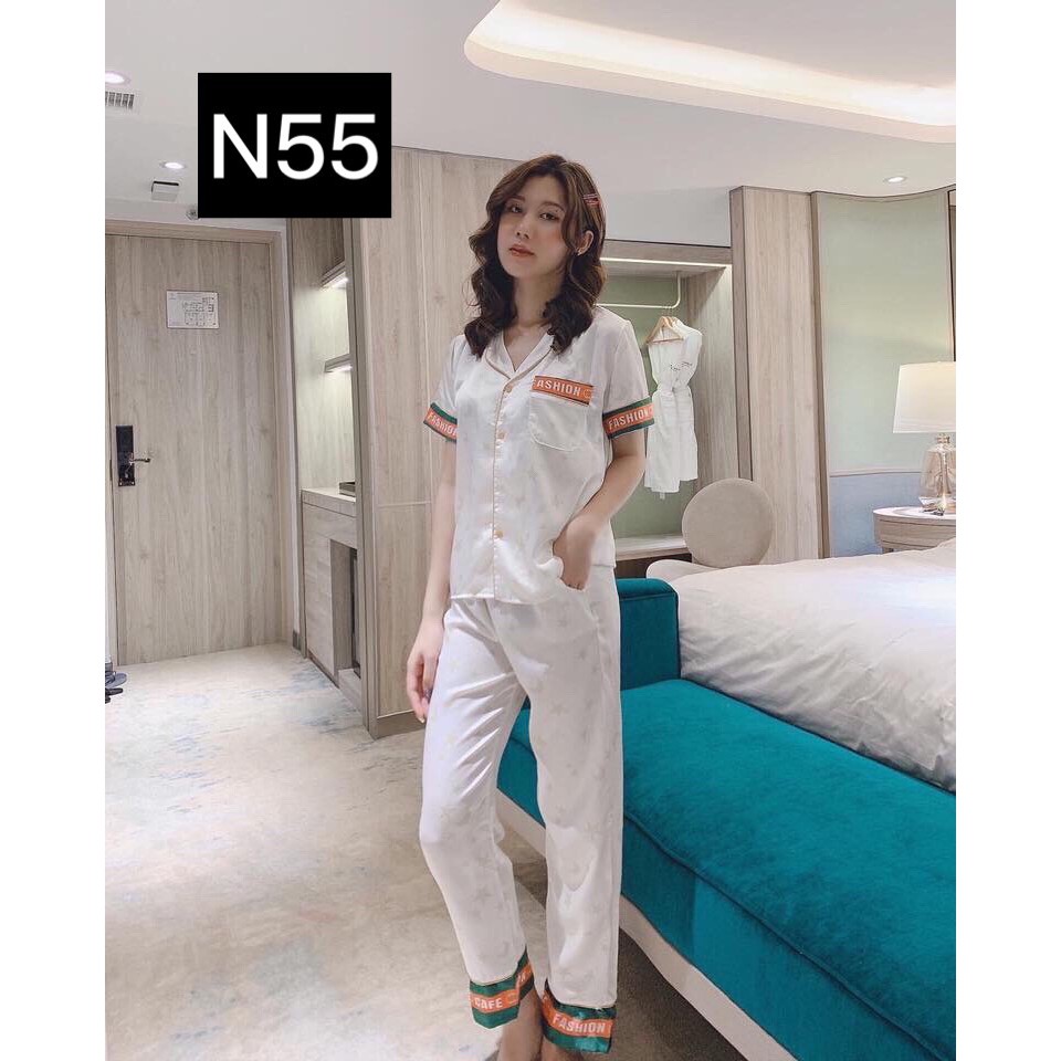 Đồ Bộ Nữ Lụa Satin Tay Ngắn Quần Dài Siêu Đẹp Siêu Sang_Kèm Hình Thật | BigBuy360 - bigbuy360.vn