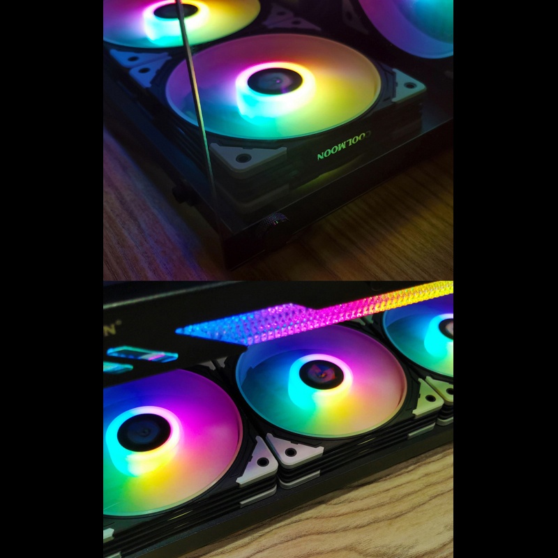 Quạt Tản Nhiệt ARGB 120mm Nhiều Màu Sắc Tùy Chỉnh Tiện Dụng Cho Máy Tính Để Bàn