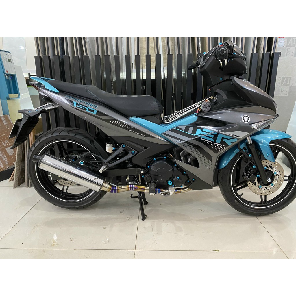 Vẫy thường Cổ tăng 2 khúc cổ pô Titan thông dụng các dòng xe Sonic/Winner/satria/raider/ex135/ex150/ex2010