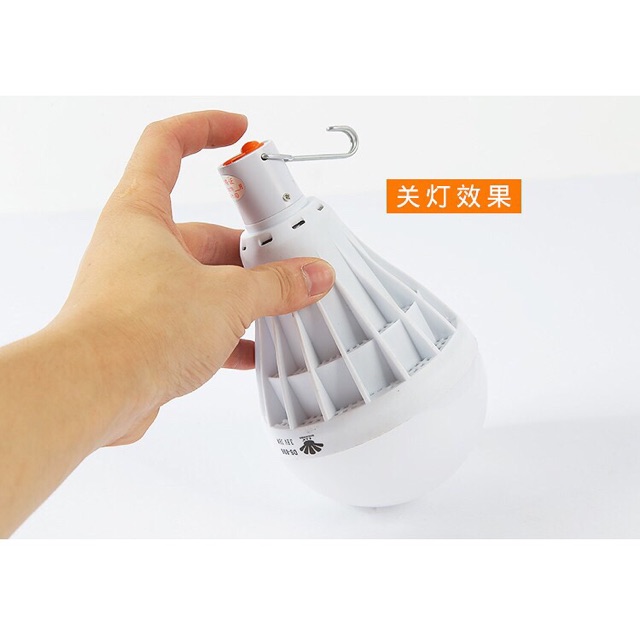Bóng đèn led siêu sáng sạc điện kèm adapter