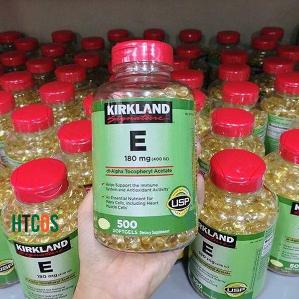 Vitamin E Thiên Nhiên 400 I.U Kirkland Signature 500 Viên Của Mỹ