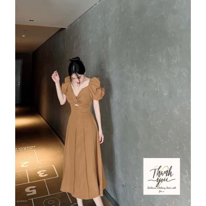 [ 𝐅𝐑𝐄𝐄 𝐒𝐇𝐈𝐏 ] SET VÁY XOẮN NGỰC TAY BỒNG 3 MÀU