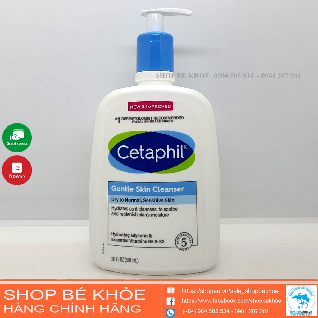 Sữa rửa Cetaphil Gentle Skin Cleanser 591ml - Sữa rửa mặt dịu nhẹ Cetaphil Canada