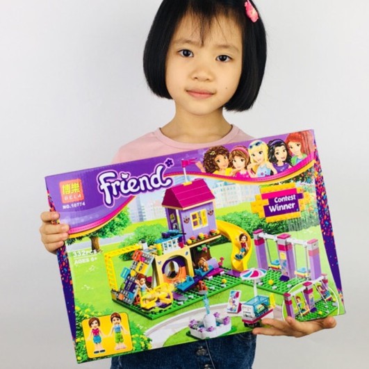 Lego Lắp Ráp Xếp Hình Friends Bela 10774 Cho Bé Gái - Friend Lắp Ráp Khu Vui Chơi Trẻ Em 341 Mảnh Ghép
