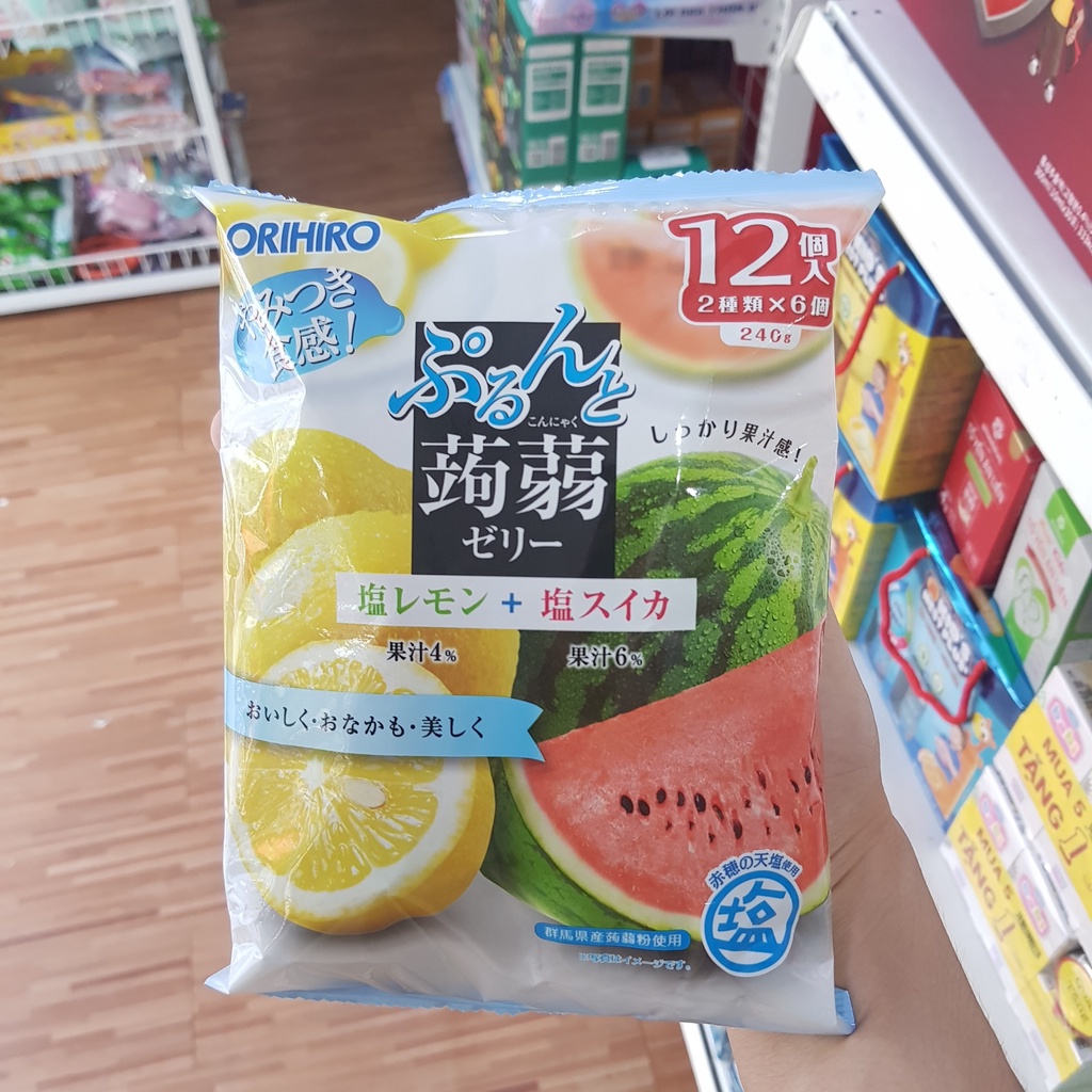 THẠCH RAU CÂU TRÁI CÂY ORIHIRO 240G 12 VIÊN