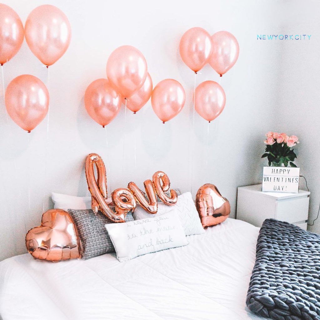 1 Set Bong Bóng Nhiều Màu Sắc Dùng Trang Trí Tiệc