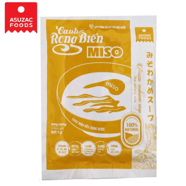 CANH RONG BIỂN ĂN LIỀN MISO - LÁ TÍA TÔ