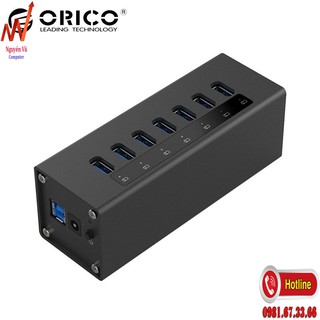 Hub 7 Cổng Usb 3.0 Orico A3H7 màu đen