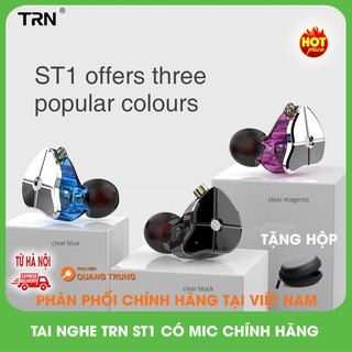 Tai nghe TRN ST1 - Dual driver,âm thanh hifi, có micro |Tặng hộp cực hot