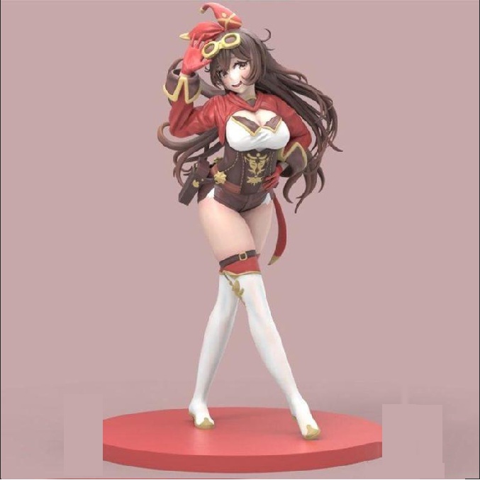 Mô Hình Amber Genshin Impact Bằng Chất Liệu Nhựa Resin - Cao 18 cm