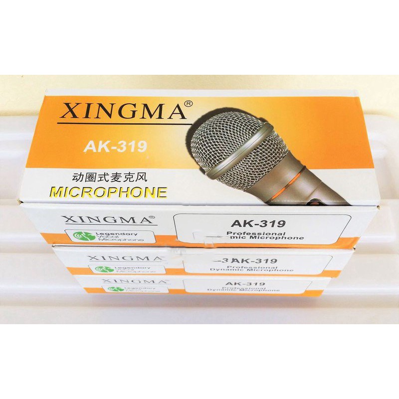 Micro Karaoke Có Dây - Micro Có Dây XINGMA AK-319 Chống Hú Cao Cấp, Micro Hát Karaoke Phòng Thu