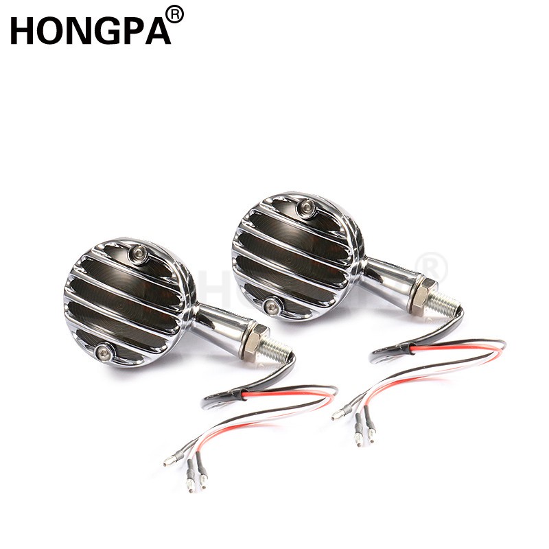 Cặp đèn xi nhan led hình viên đạn dành cho Yamaha Honda Suzuki Cafe Racer Bobber Chopper