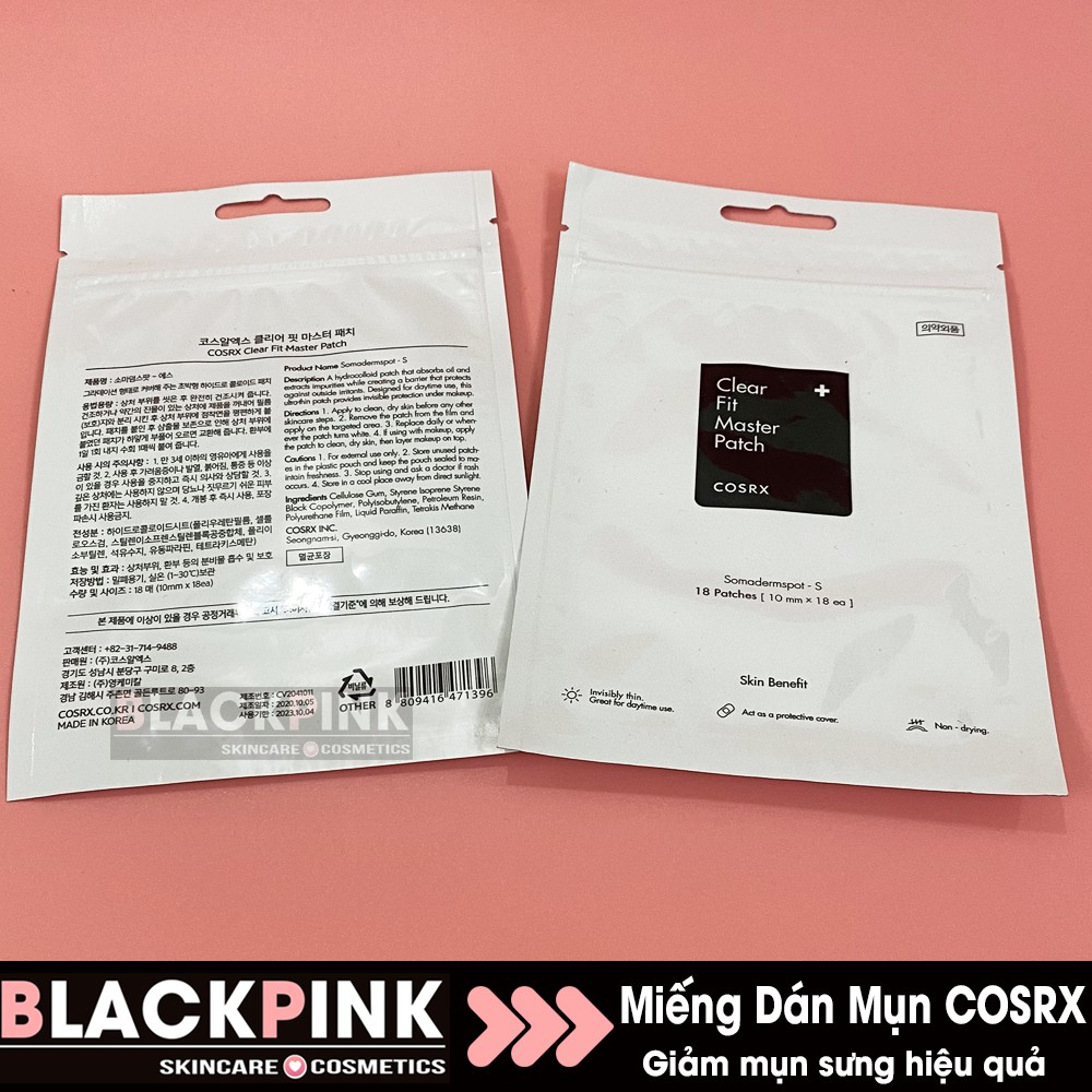 Miếng Dán Mụn Sưng Cosrx Acne Pimple & Clear Fit Master Patch