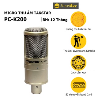 Micro thu âm Takstar PC-K200 - Micro livestream 48v hát karaoke online